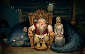 lesovik-granddaughter-cat-owl-brownies-izba-tale-folklore.jpg
